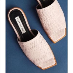 Eugenia Kim snakeskin flats / slides!